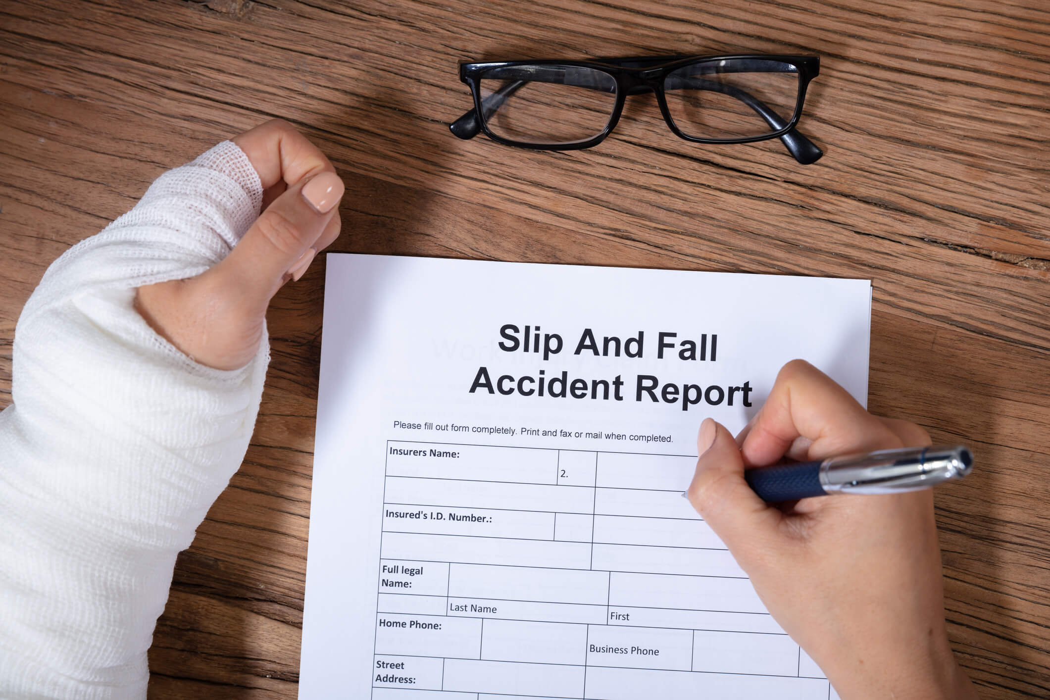 Slips and Falls Accident Report